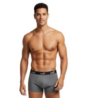 3-Pack PUMA Basic Boxer Shorts for Men, Cotton Underwear 100003547 001 Black/Grey Melange/Green