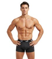 3-Pack PUMA Basic Boxer Shorts for Men, Cotton Underwear 100003547 001 Black/Grey Melange/Green