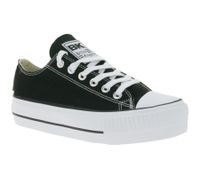 BRITISH KNIGHTS Kaya Low Women's Low-Top Canvas Sneakers with Reinforced Toe Lace-Up Shoes B49-3705-02 Black