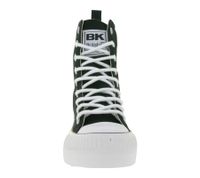 BRITISH KNIGHTS Kaya High Women's High-Top Canvas Sneakers with Platform Sole, Lace-Up Shoes with Reinforced Toe B49-3703-02 Black