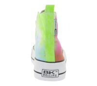 BRITISH KNIGHTS Kaya Mid Women's Mid-Top Canvas Sneakers with Reinforced Toe Lace-Up Shoes B49-3712-04 Pink/Multicolor