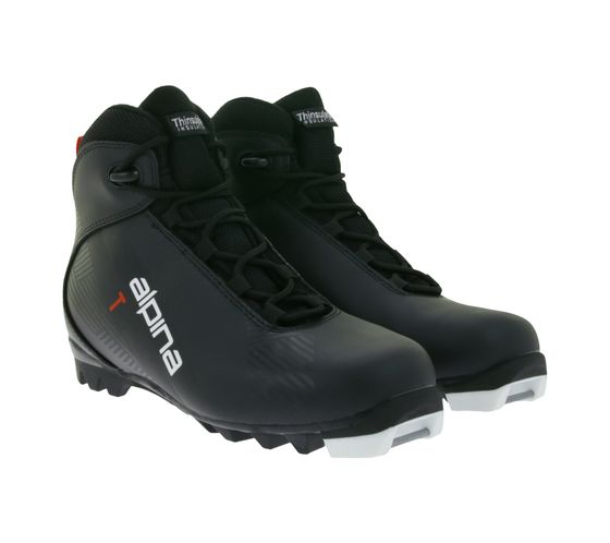 ALPINA T5 Herren Ski-Langlauf-Schuhe mit Thinsulate-Isolierung Winter-Schuhe Wintersport 53591K Schwarz