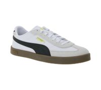 PUMA Club II Era Men's Genuine Leather Shoes Women's Sneakers in a Retro Football Design with Softfoam White/Black or Beige/Brown