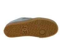 DC Pure Men's Low Top Sneakers with Mesh Lining, Genuine Leather Shoes 300660 Gray