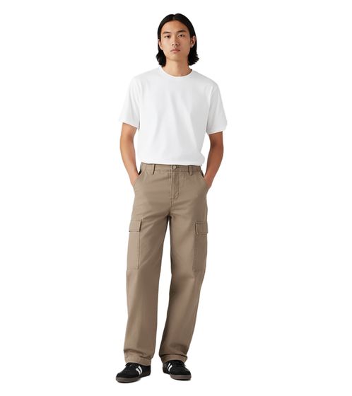 LEVI'S Men's Straight Leg Cargo Pants, Cotton Trousers A7364-0035 Beige