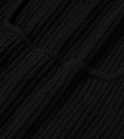 figurbetonender Damen Strick-Pullover mit Karree-Ausschnitt Alltags-Pullover 915030 Schwarz