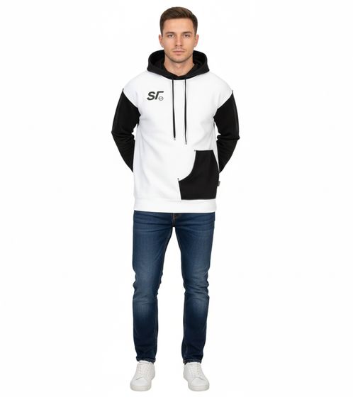 Hollister X Social Tourist Men's Hoodie with Social Tourist Print, Cotton Pullover 365-352-0016-119 White/Black