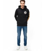 Hollister x NHL Pittsburgh Penguins Men's Hoodie with Team Logo Print, Cotton Pullover 322-221-1606-900, Black