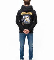 Hollister x NHL Pittsburgh Penguins Men's Hoodie with Team Logo Print, Cotton Pullover 322-221-1606-900, Black