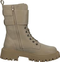 Sportliche BULLBOXER Stiefelette Schnürschuhe für Damen 173502F6S BONE Beige