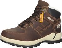 Comodi stivaletti Dockers by Gerli, scarpe stringate da uomo, 39OR103-402460, marrone