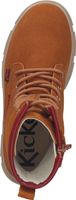 Botines Kickers cómodos, zapatos con cordones para niñas 947270-30 116 Marrón