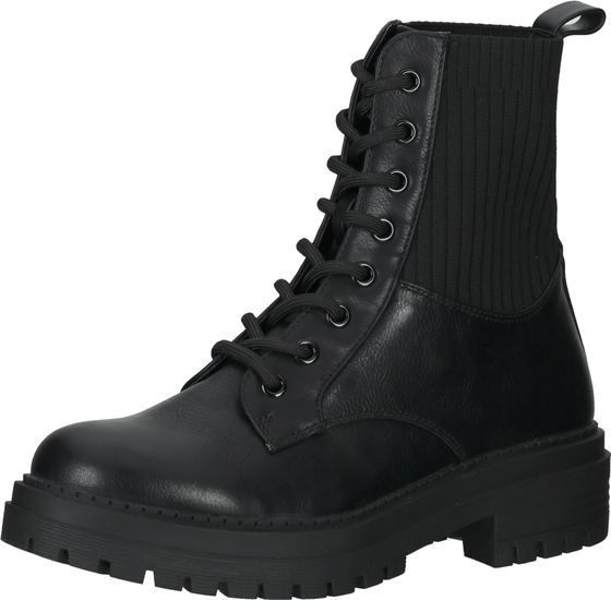 Modische La Strada Stiefelette Schnürschuhe für Damen 2103169 1901 Schwarz