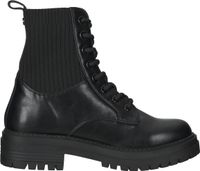 Modische La Strada Stiefelette Schnürschuhe für Damen 2103169 1901 Schwarz