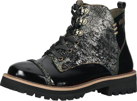 Trendige Laura Vita Stiefelette Schnürschuhe für Damen IACNISO 04 Noir Schwarz