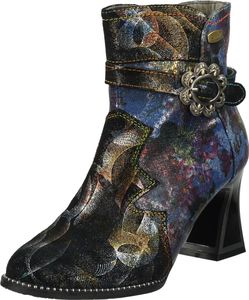 Bottines Laura Vita polyvalentes pour femmes JACBO 13 Bleu Bleu