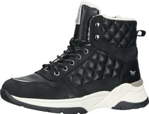 Botines de moda MUSTANG, zapatos con cordones para mujer 1438-603-9 Negro