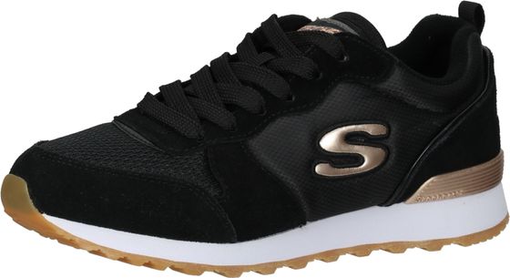Komfortable Skechers Sneaker Schnürschuhe für Damen 111 BLK Schwarz