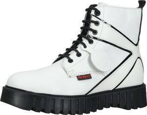 Versatile Kickers ankle boots, lace-up shoes for women 910621-50 3 White