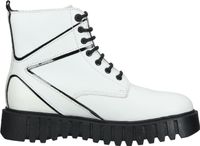 Botines Kickers versátiles, zapatos con cordones para mujer 910621-50 3 Blanco