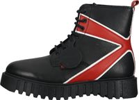 Botines Kickers cómodos, zapatos con cordones para mujer 910624-50 83 Negro