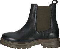 Botines LAZAMANI cómodos, zapatos sin cordones para mujer, 85.417 caqui-negro verde