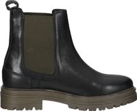 Botines LAZAMANI cómodos, zapatos sin cordones para mujer, 85.417 caqui-negro verde