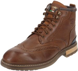 Versatile Pantofola d'Oro ankle boots, lace-up shoes for men 10233052.JCU Brown