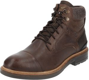 Fashionable Pantofola d'Oro ankle boots, lace-up shoes for men 10233056.IKU Brown