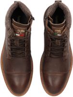 Fashionable Pantofola d'Oro ankle boots, lace-up shoes for men 10233056.IKU Brown