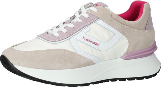 Comfortable Nero Giardini women's lace-up sneakers E306443D 677 Beige