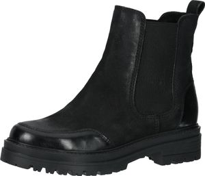 Elegante Sansibar Stiefelette Schlupfschuhe für Damen 1101069 01 Schwarz