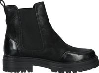 Elegante Sansibar Stiefelette Schlupfschuhe für Damen 1101069 01 Schwarz