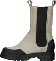 Sportliche Sansibar Stiefelette Schlupfschuhe für Damen 1101070 33 Grau