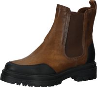 Modische Sansibar Stiefelette Schlupfschuhe für Damen 1101918 42 Braun