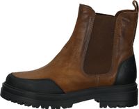 Modische Sansibar Stiefelette Schlupfschuhe für Damen 1101918 42 Braun