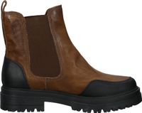 Modische Sansibar Stiefelette Schlupfschuhe für Damen 1101918 42 Braun