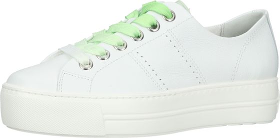 Elegant Paul Green women's sneakers, lace-up shoes 5247-023, white