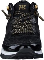 Comfortable Paul Green women's lace-up sneakers 5200-024 Black