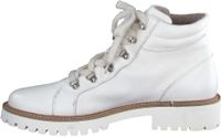 Trendy Paul Green ankle boots, lace-up shoes for women 9934-002, white