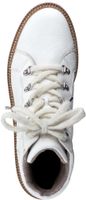 Trendy Paul Green ankle boots, lace-up shoes for women 9934-002, white