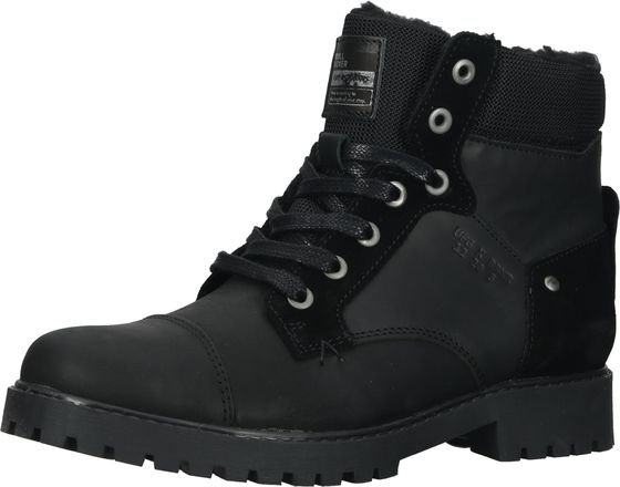 Hochwertige BULLBOXER Stiefelette Schnürschuhe für Jungen ALL518E6LA BKBKK Schwarz