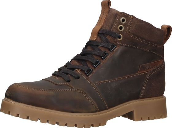 Trendige BULLBOXER Stiefelette Schnürschuhe für Jungen ALL527E6L COGNK Braun