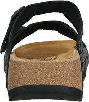 Mules da donna alla moda FLY London, scarpe slip-on P144721 011 Nero