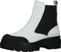 Bottines confortables FLY London, chaussures à enfiler pour femmes P144879 001 Blanches