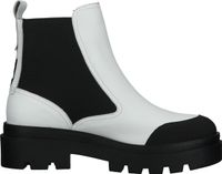 Bottines confortables FLY London, chaussures à enfiler pour femmes P144879 001 Blanches