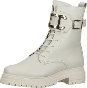 Botines SCAPA versátiles, zapatos con cordones para mujer, 21/6699, talla 110, beige
