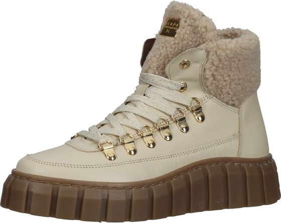 Bottines SCAPA confortables à lacets pour femme, pointure 120, beige, référence 10/5380