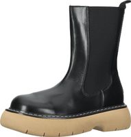 Elegante Steve Madden Stiefelette Schlupfschuhe für Damen Warrior SM11002072-BKG Schwarz