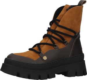 Botines Steve Madden de alta calidad, zapatos con cordones para mujer, Fuzzy SM11002208-CDB Brown
